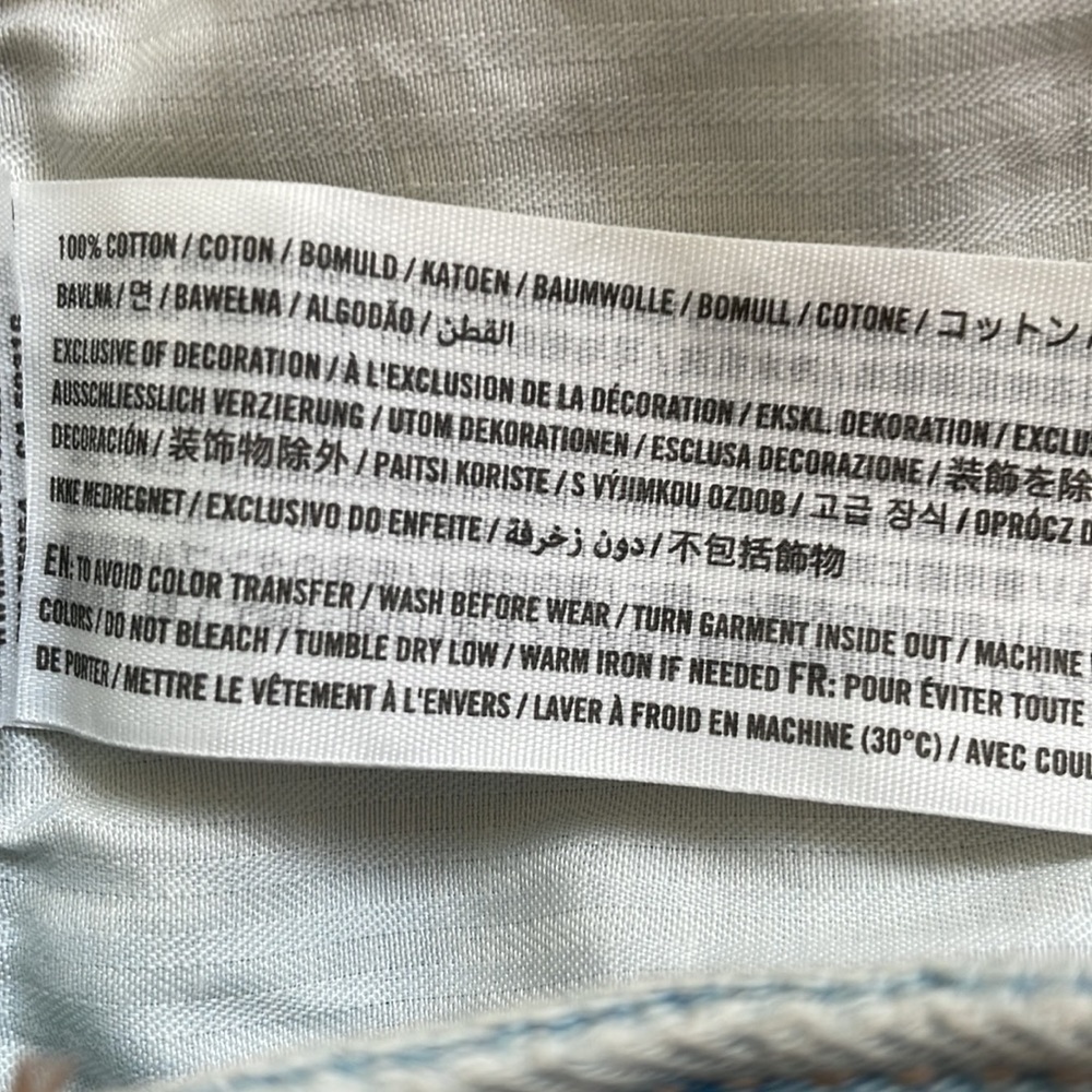 EC Hollister High Rise Distressed Denim Skirt Light Wash - Size 27 - Picture 4 of 4